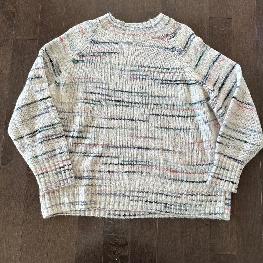 Old Navy Women's Soft Girl Winter Knit Sweater Feminine‎ Girly Cream Pink L